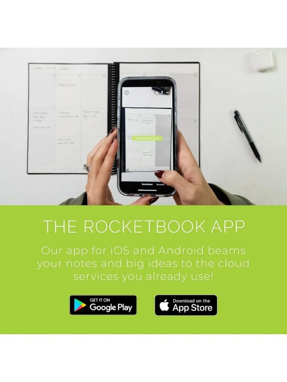 Reusable Smart Notebook Planner - 8.5x11 Letter Size, Notetaking & Planning Tool